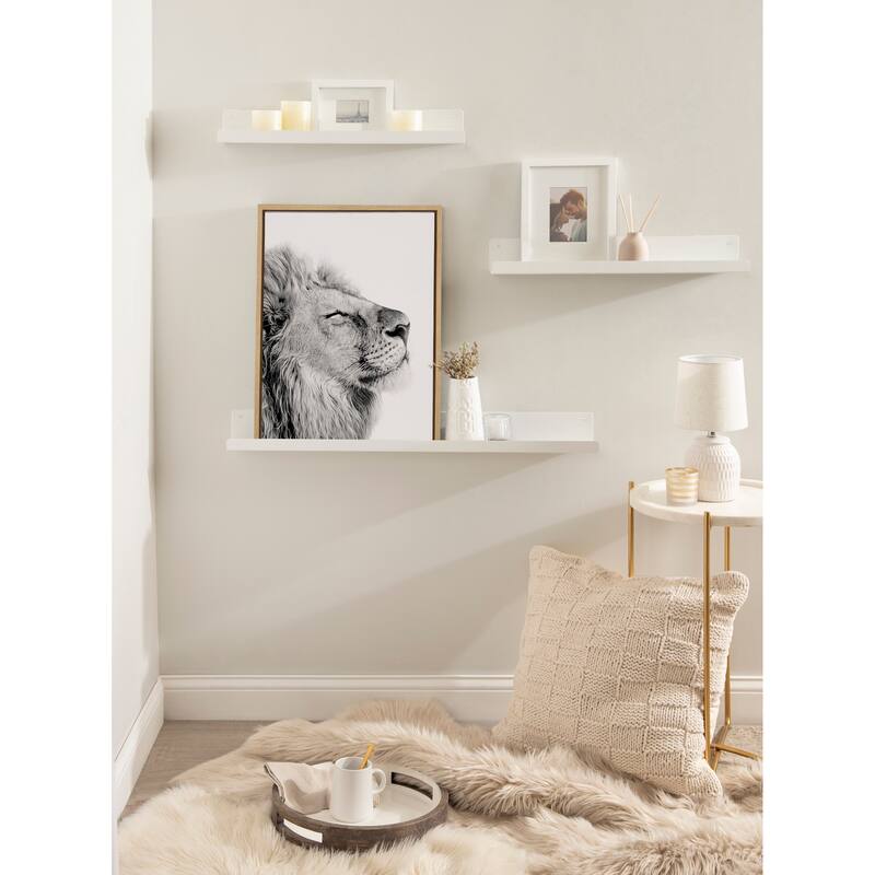 Kate and Laurel Sylvie Self Actualizing Lion Canvas by Amy Peterson
