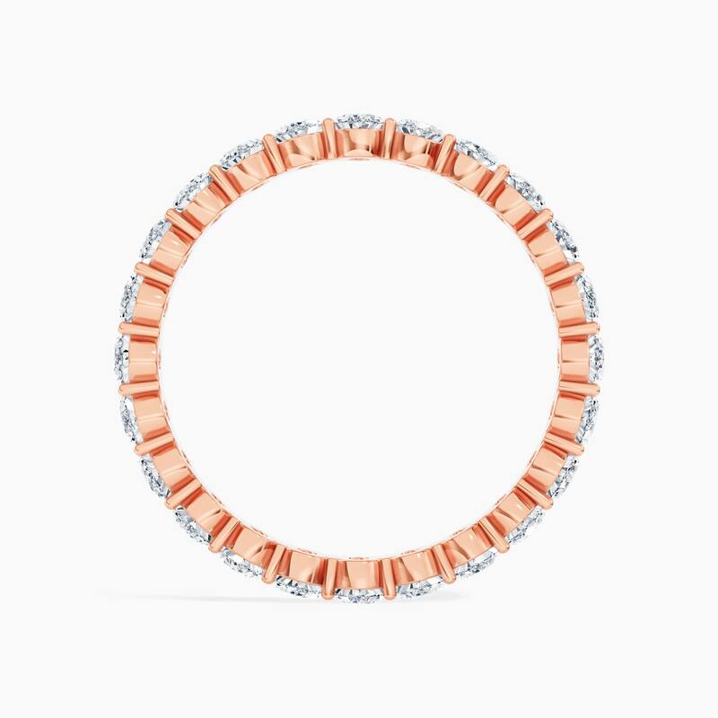 Auriya 14k Gold Oval North-South Lab Grown Diamond Eternity Band 2.40 - 10.50 ct. tw. (F-G, VS)