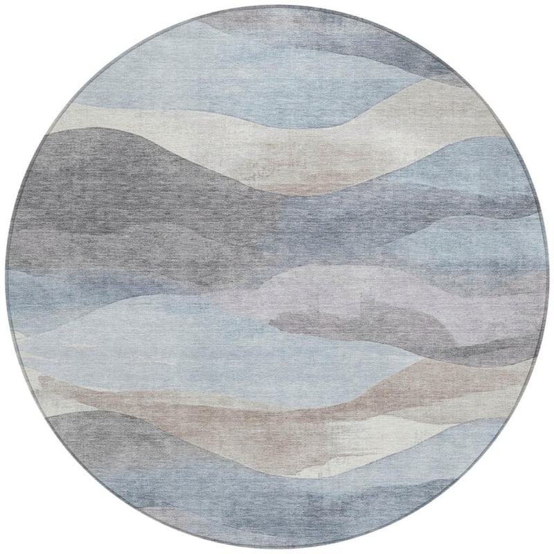 HomeRoots Abstract Transitional Rectangle Outdoor Rug