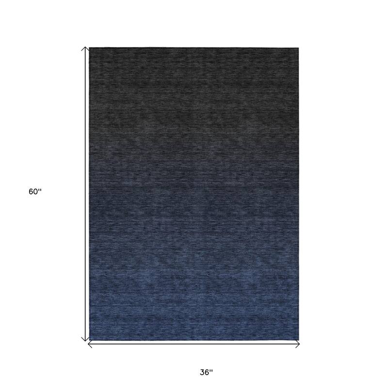 HomeRoots Abstract Transitional Rectangle Outdoor Rug