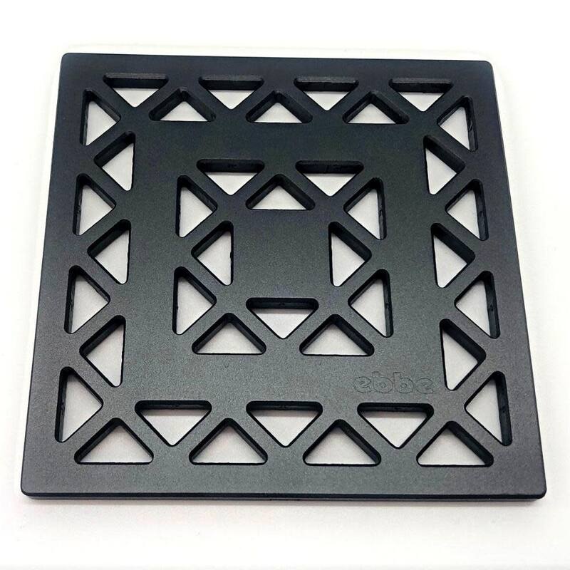 Ebbe America E4802-MB LATTICE - Matte Black - Unique Drain Cover