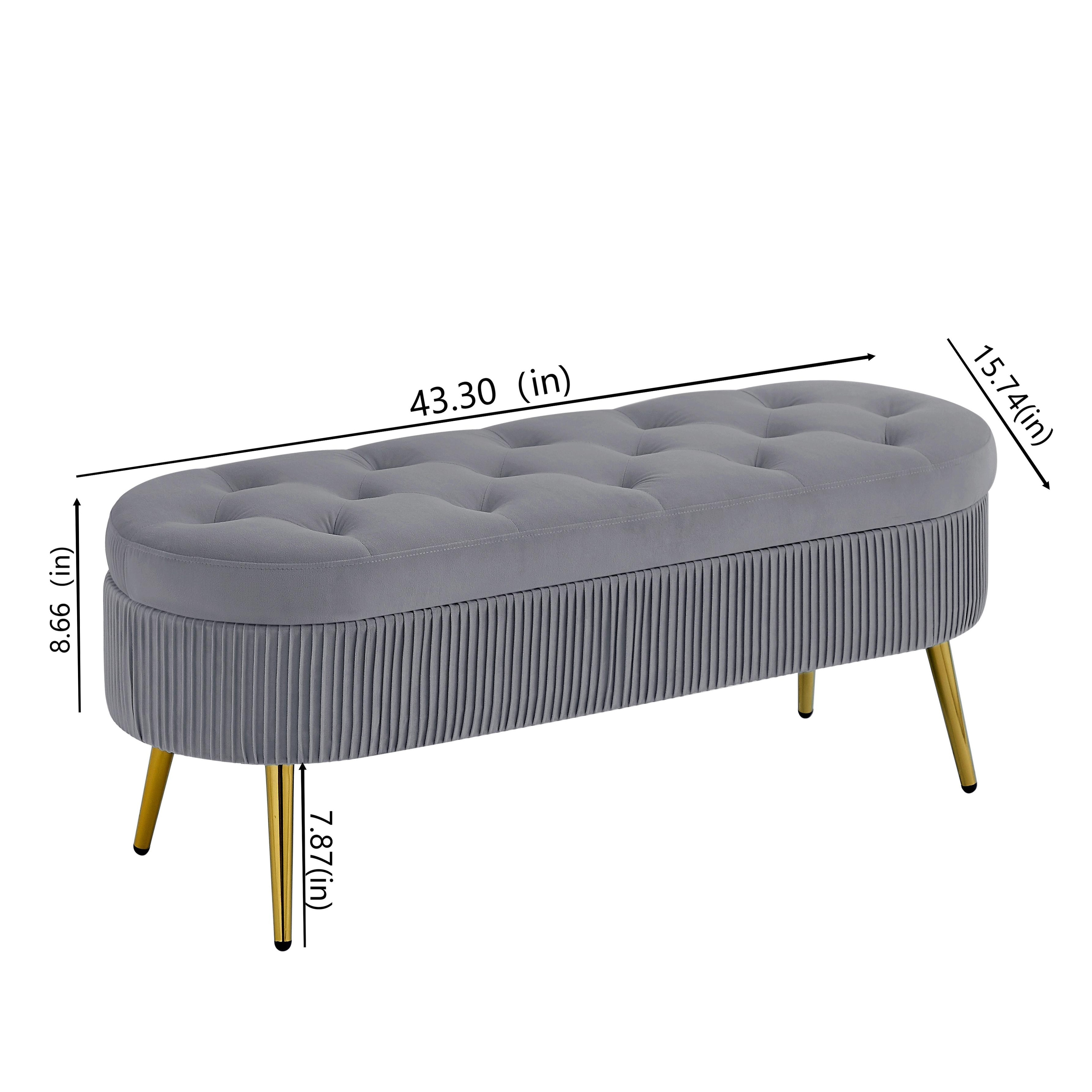 Narrow velvet bench deals