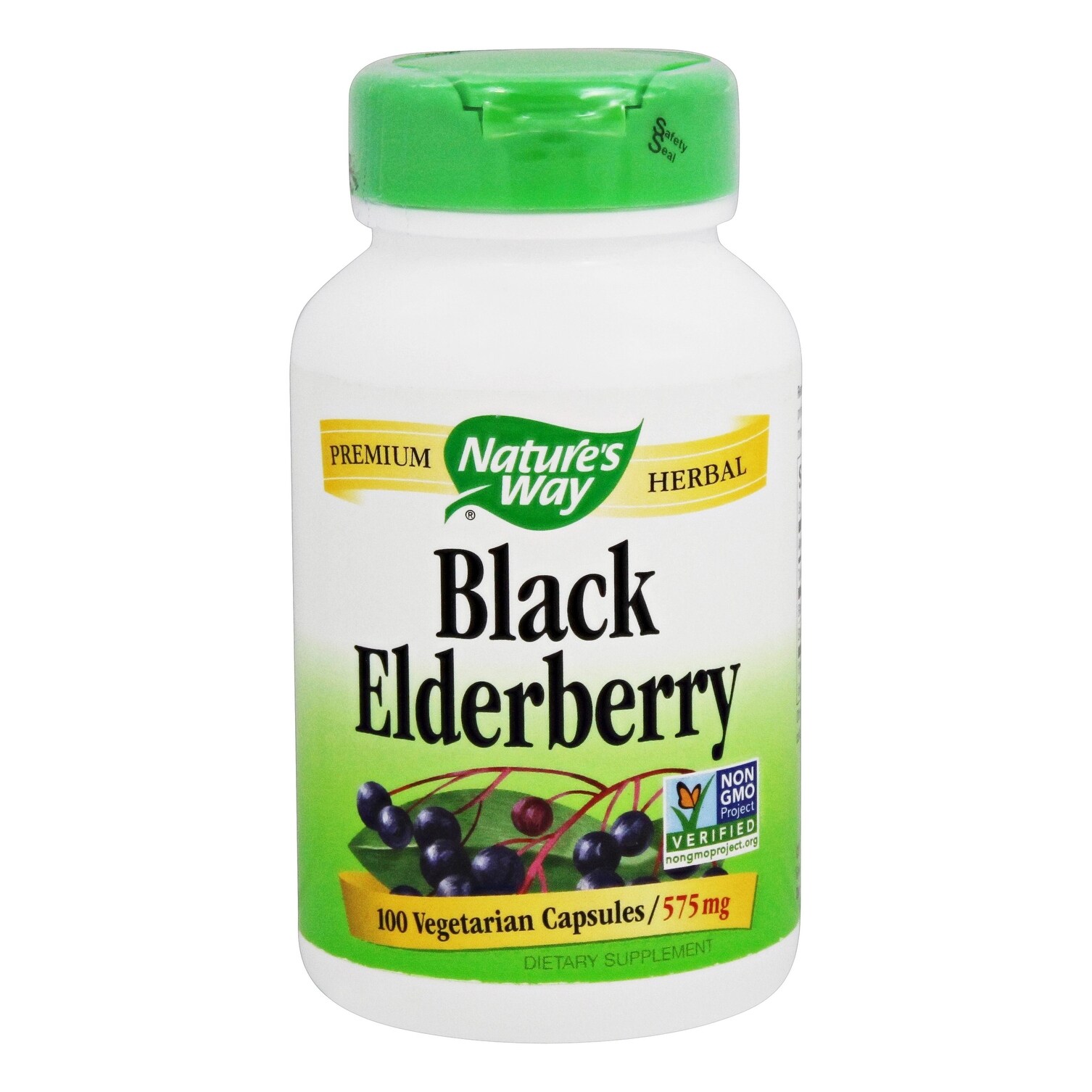 Shop Nature S Way Black Elderberry 575 Mg 100 Vegetarian Capsules Overstock 32515500