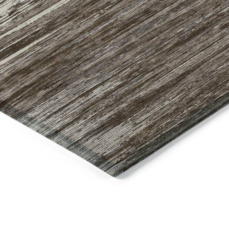 HomeRoots Striped Transitional Rectangle Outdoor Rug