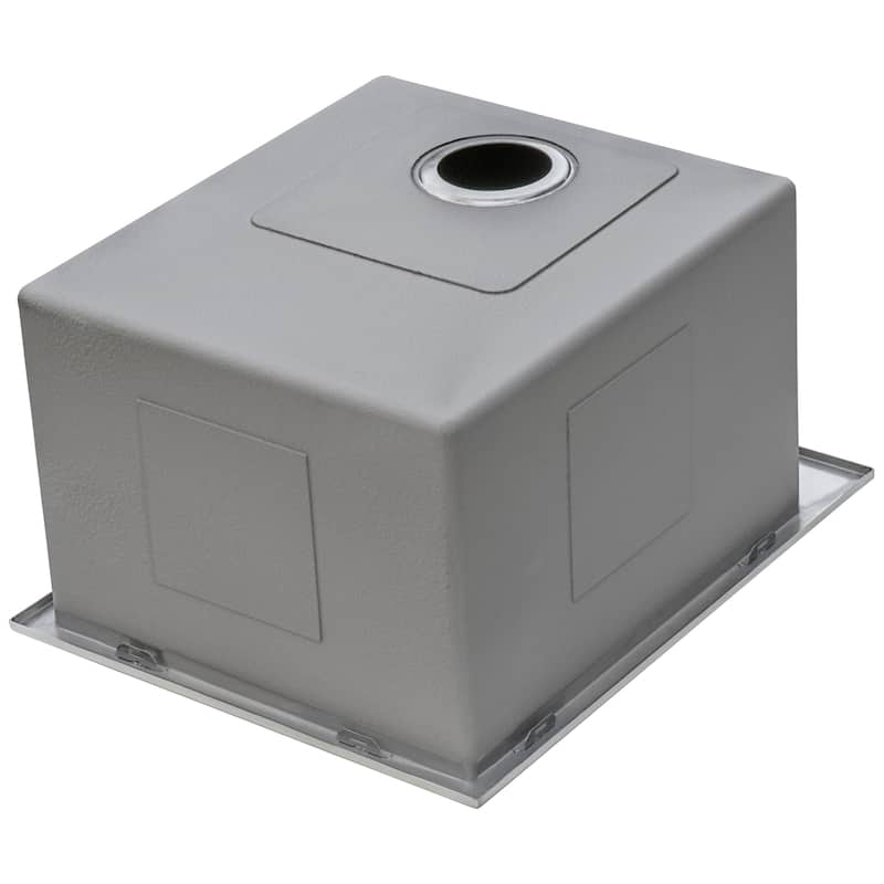 Ruvati Topmount Laundry Utility Sink 18 x 22 x 12 inch Rounded Corners Deep 16 Gauge Stainless Steel - 18 x 22 - 18 x 22