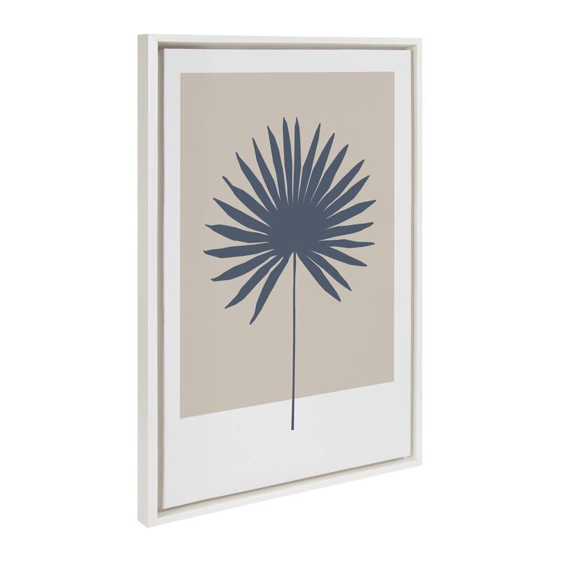 Kate and Laurel Tan and Blue Colorblock Canvas by Creative Bunch Studio - White - 23x33