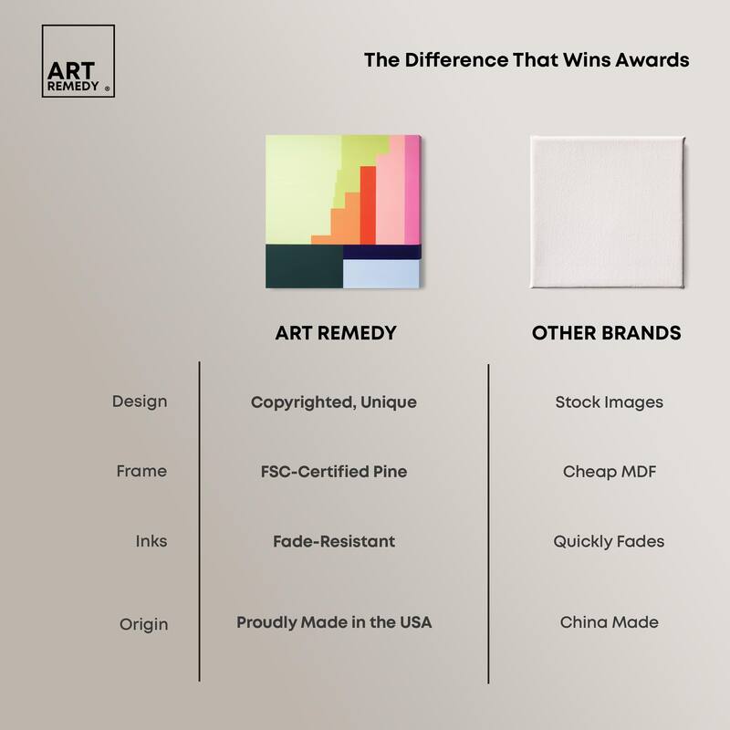 Rectilinear Rhapsody I Canvas by Art Remedy, Gallery Wrapped