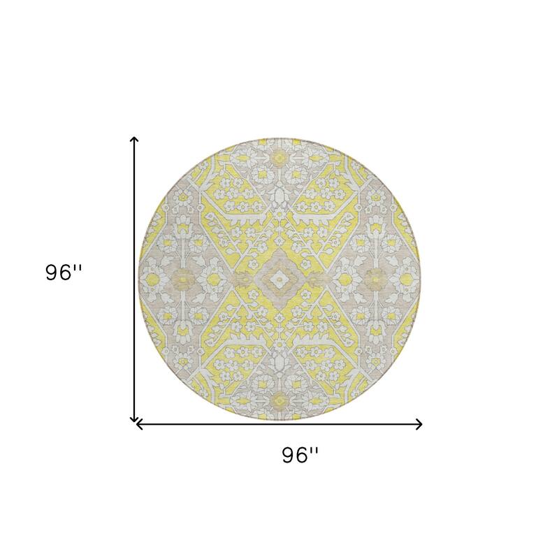 HomeRoots Floral Transitional Rectangle Outdoor Rug
