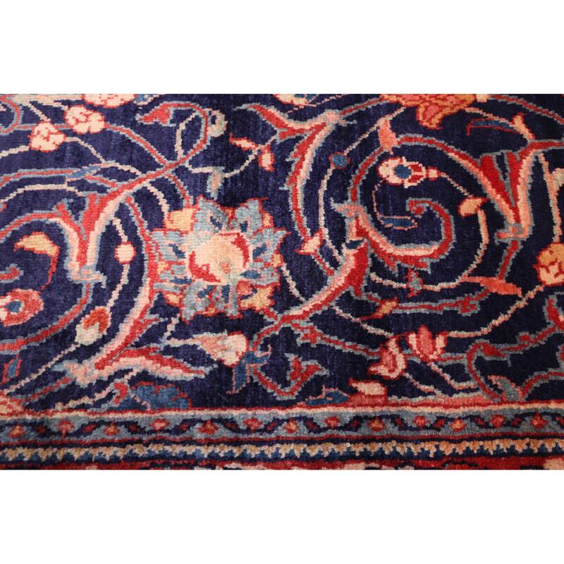 ECARPETGALLERY Hand-knotted Anadol Dark Navy Wool Rug - 3'5 x 10'2