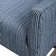 preview thumbnail 3 of 5, Uttermost Galiot 27" Wide Coastal Feel Wingback Arm Chair with Striped - Blue / White