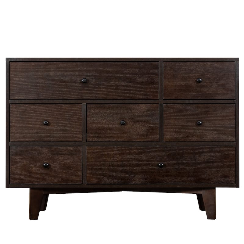 Wood spray-painted drawer dresser