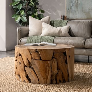 Classic Home Rhea 32" Teak Wood Coffee Table