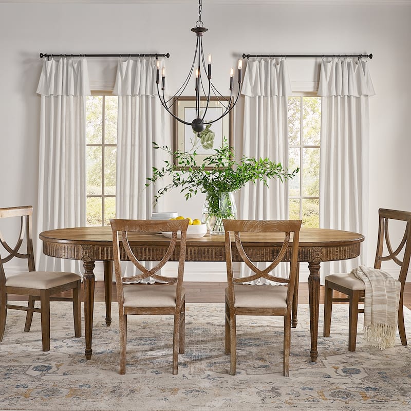 Mercantile Farmhouse Drop Cloth Curtain Panel