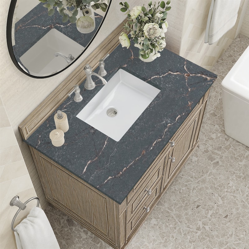 James Martin Vanities 424-V36-3PBL Lorelai 36" Single Basin Wood