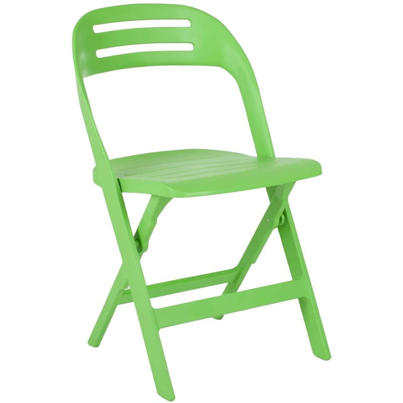 SAFAVIEH Inda Green Indoor/ Outdoor Folding Chairs (Set Of 4) - 19"x20"x33" - 19Wx20Dx33H