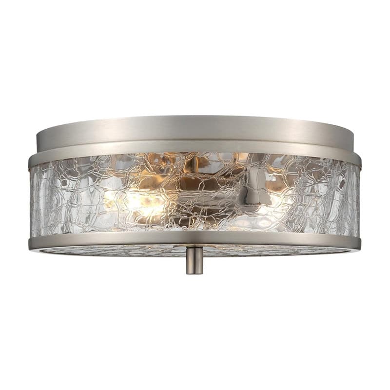 2 Light ceiling light silver light fixtures bathroom glass, metal kitchen light