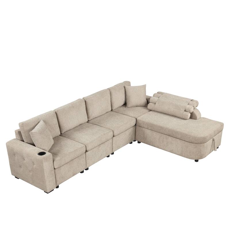 Elegant Large LShape Sectional Sofa Modular Sofa Sectional with