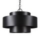 preview thumbnail 3 of 6, Uttermost Youngstown Dark Bronze 4 Light Pendant - 15H x 20 Dia in.