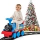 preview thumbnail 16 of 31, 6V Electric Kids Ride On Car Toy Train with 16 Pieces Tracks - 20.3" x 8.5" x 13.6"(L x W x H)