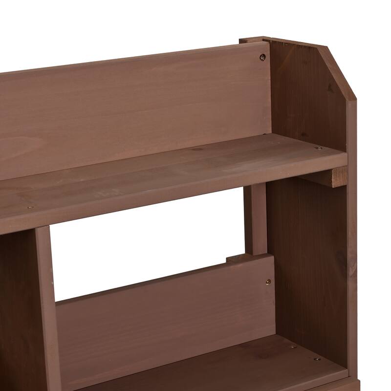 45" Farmhouse Patio Potting Bench Garden Workstation with 6 Drawers & Cabinet