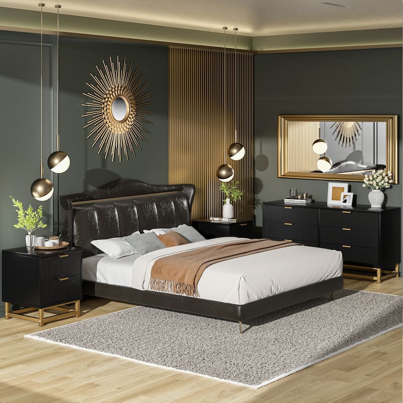 6 Drawer Dresser For Bedroom With Modern Style