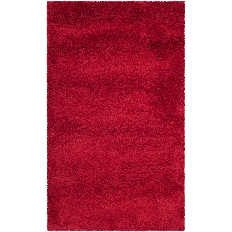 SAFAVIEH, Milan Shag Afton 2-inch Thick Area Rug - 4' x 6' - Red