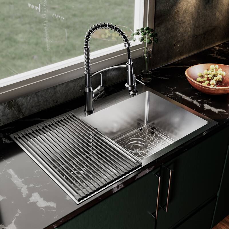 Karran USA TMDB3321-PK1 Fusion 33" Drop In Double Basin Stainless