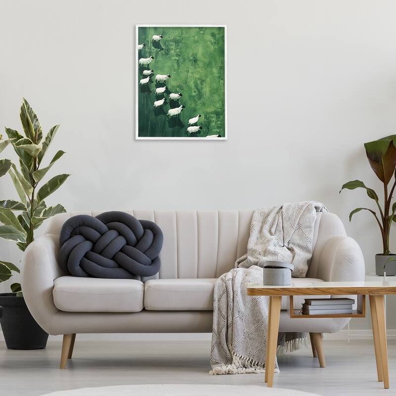 Stupell Wandering Sheep Abstraction Framed Giclee Art Design By Arlington Prints