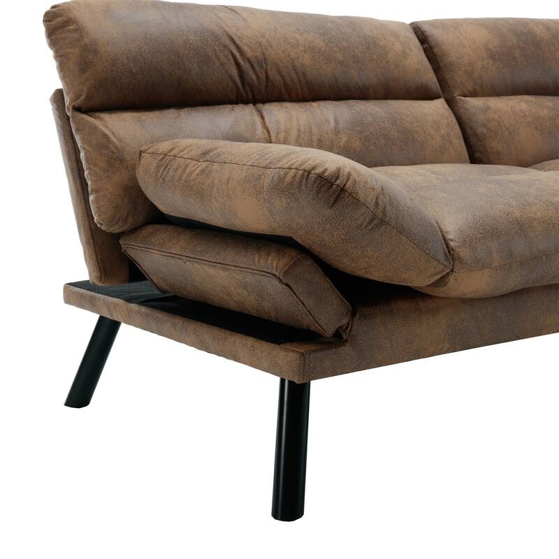 Thick cushion sofa, sofa bed, sleeper sofa with metal feet