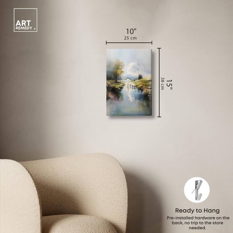 Caretaker's Calm Crossing II Canvas by Art Remedy, Gallery Wrapped