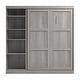 preview thumbnail 35 of 91, Pur Full Murphy Bed with Shelving Unit (84W) by Bestar