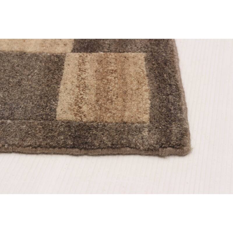 ECARPETGALLERY Hand-knotted Opulence Grey Silk, Wool Rug - 6'8 x 8'5