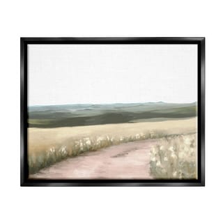 Stupell Country Trail Scenery Framed Floater Canvas Wall Art Design by ...