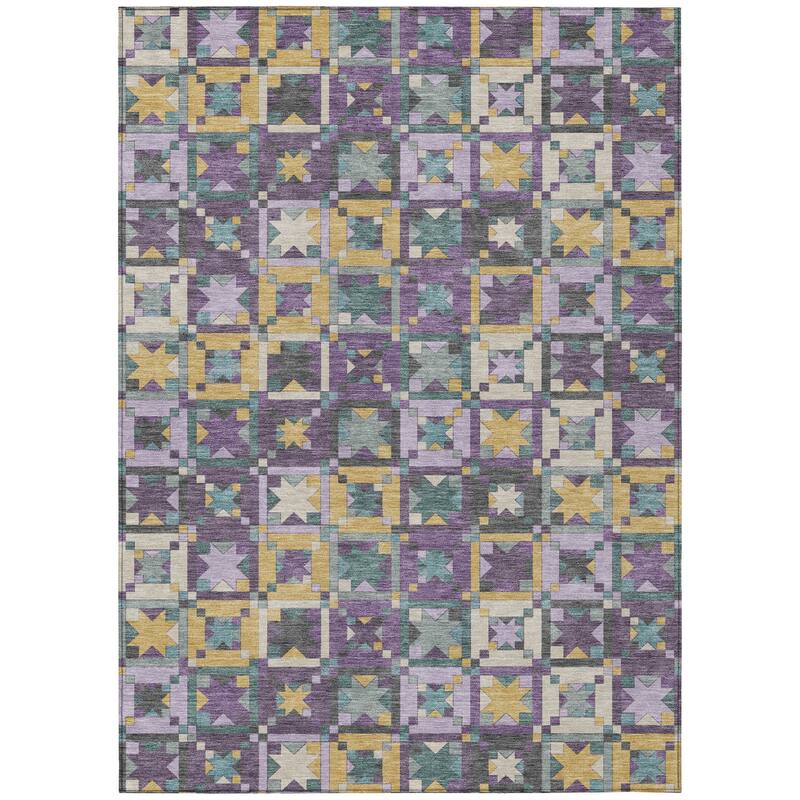Machine Washable Indoor/ Outdoor Global Goddard Chantille Rug