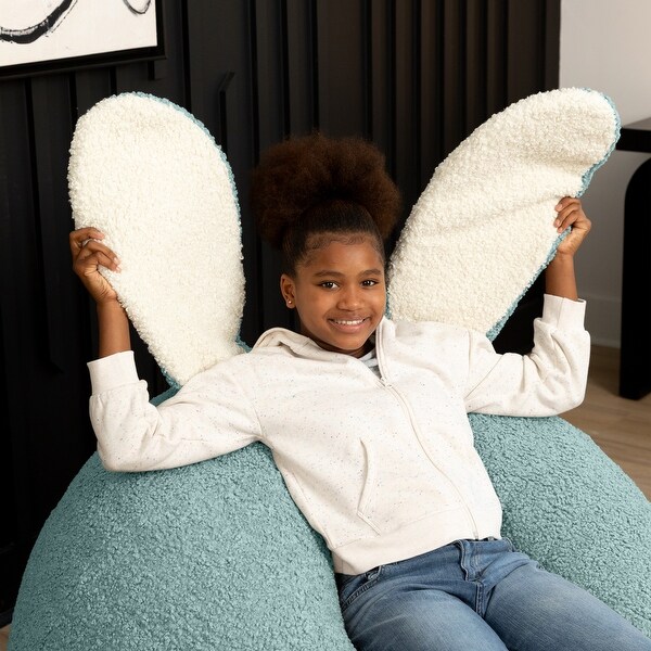 Raven-Symoné Home HopSeat Bunny - Oval Shaped Large Bean Bag Chair