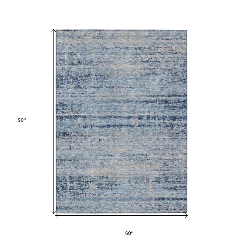 HomeRoots Abstract Transitional Rectangle Outdoor Rug