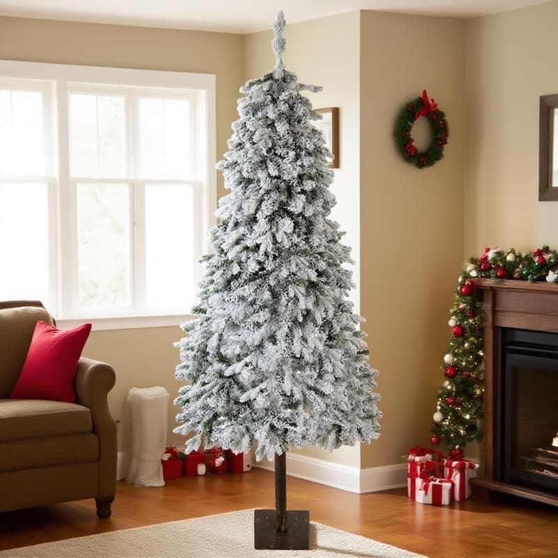Snow Flocked Xmas Artificial Christmas Tree for Christmas Decor