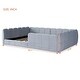 preview thumbnail 13 of 37, Velvet Upholstered Floor Bed