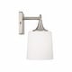 preview thumbnail 9 of 11, Presley 3-light Bath/ Vanity Fixture w/ Soft White Glass