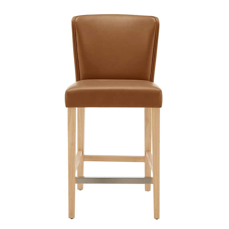 NPD Furniture Albie KD Faux Leather Counter Stool