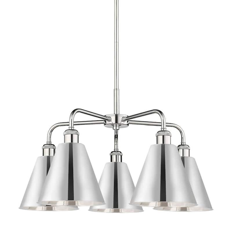 Innovations Lighting 516-5CR-16-26 Ballston Cone Chandelier Ballston - Polished Chrome
