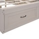 preview thumbnail 49 of 52, Full/Queen Size Platform Bed with 6 Storage Drawers, Wooden Bedframe, Storage Bed, Headboard Not Include, for Kids/Teens/Adults