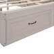 preview thumbnail 40 of 52, Platform Bed with 6 Storage Drawers, Wooden Bedframe, Full/Queen Size