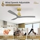 preview thumbnail 3 of 86, Sofucor 48/52 Inch Ceiling Fan with Light, Solid Wood Blades for Living Room, Bedroom,Smart Optional