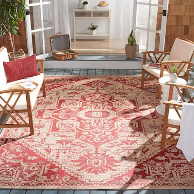 SAFAVIEH Beach House Thea Indoor/ Outdoor Patio Backyard Rug
