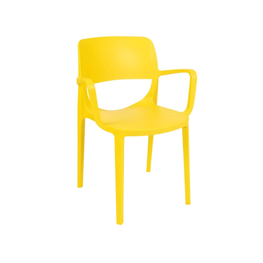 Bella Set of 4 Stackable Armchair-Yellow