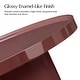 preview thumbnail 15 of 14, HULALA HOME Modern Round Coffee Table with Enamel Finish
