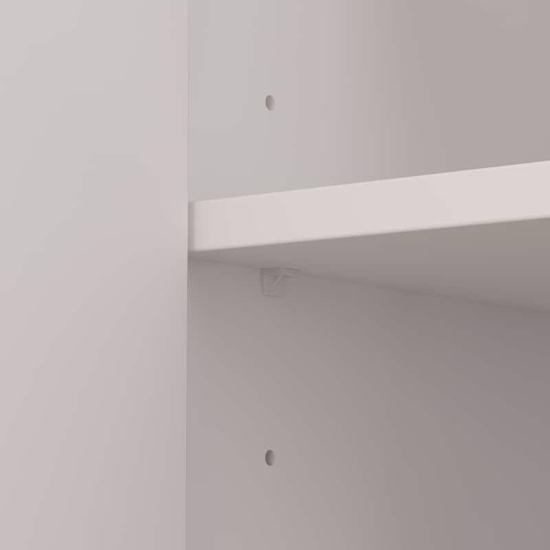 Kitchen Cabinet Clear Visibility Tempered Glass Showcase Combo Cabinet