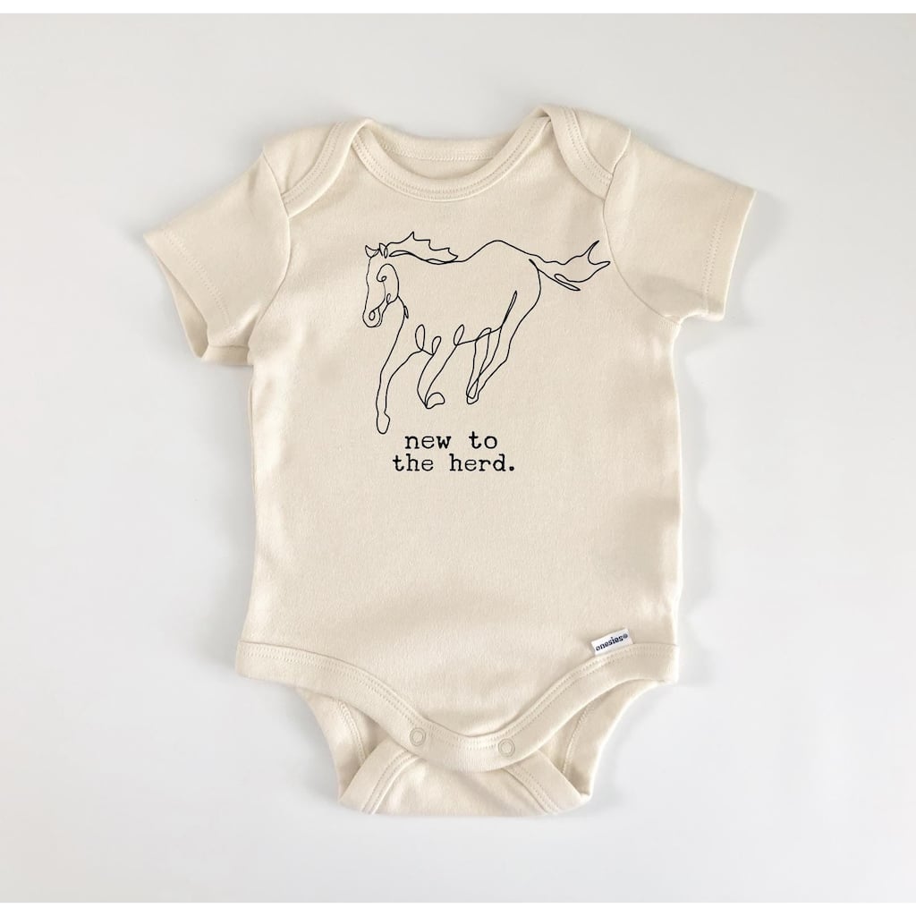 Horse Herd - Baby Boy Girl Clothes Infant Bodysuit Funny Cute Newborn
