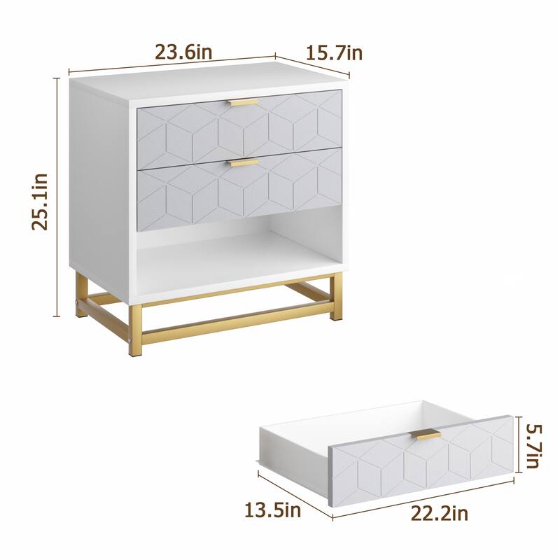 3 Drawer Dresser For Bedroom With Modern Style